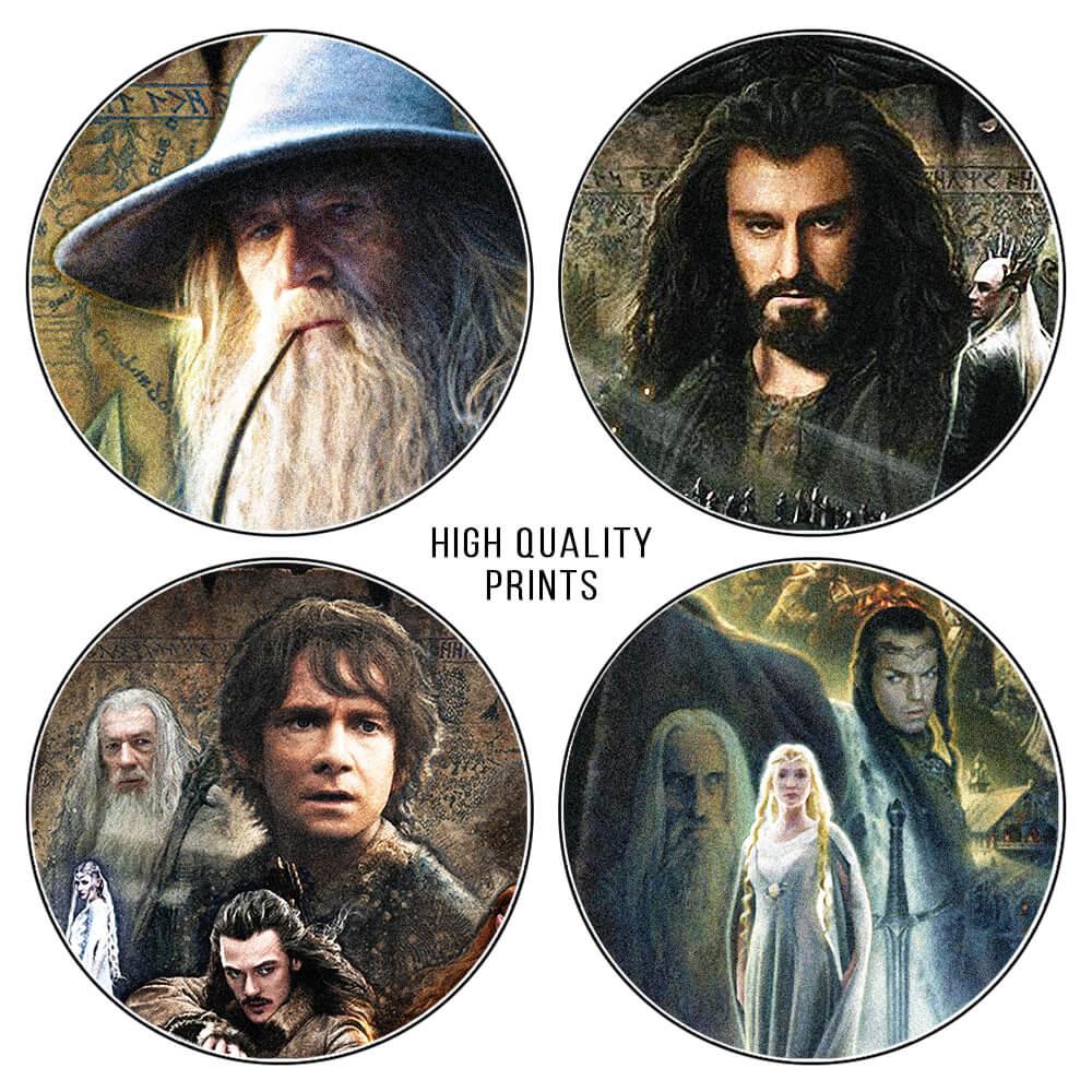 Hobbit Trilogy Abstract Wall Art Posters 06