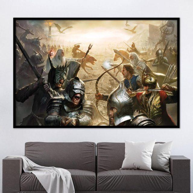 lord of the rings battle art