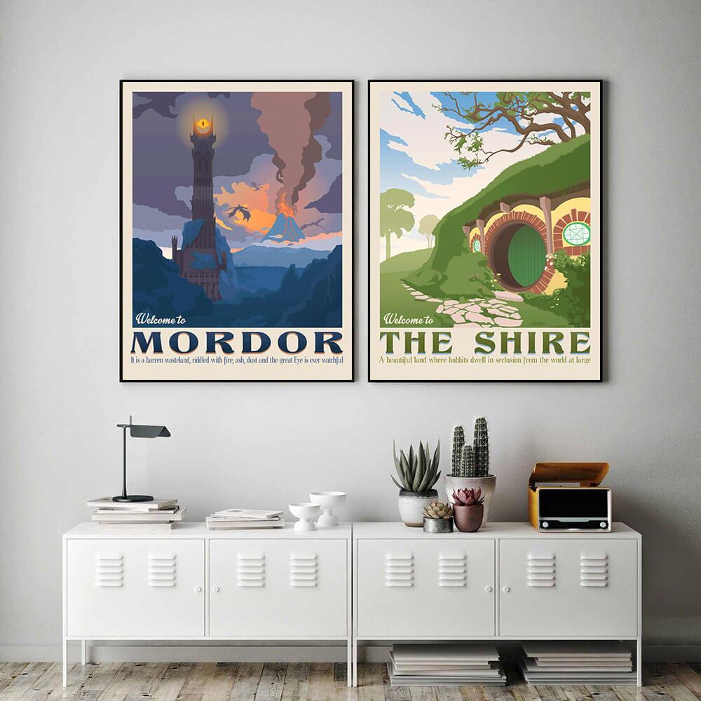 Lord of The Rings Middle Earth Landscapes Wall Art Posters 02