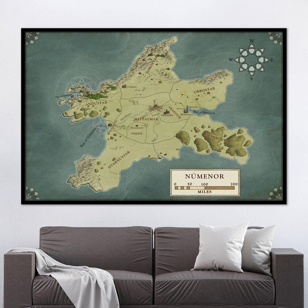 lord of the rings world map numenor