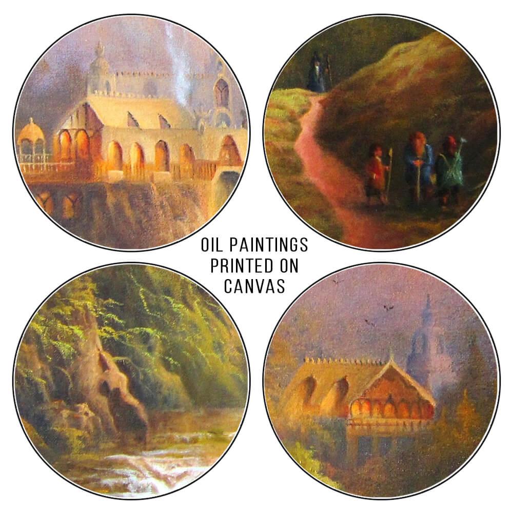 Lord of The Rings Rivendell Landscape Painting Wall Art Poster 03