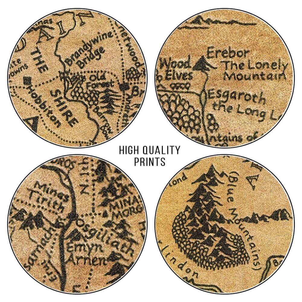 Lord of The Rings Vintage Middle Earth Map 05